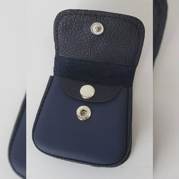 PERUVIAN GENUINE LEATHER PURSE COINS MEN'S WOMEN'S EMBOSSED LOGO DESIGN WALLET - Picture 3 of 3